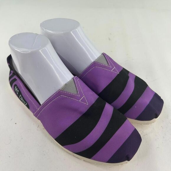 Groove Bags Women's MS. CRUZ Slip-On Shoes US 7.5 Purple Canvas Slippers Loafers - Picture 4 of 11